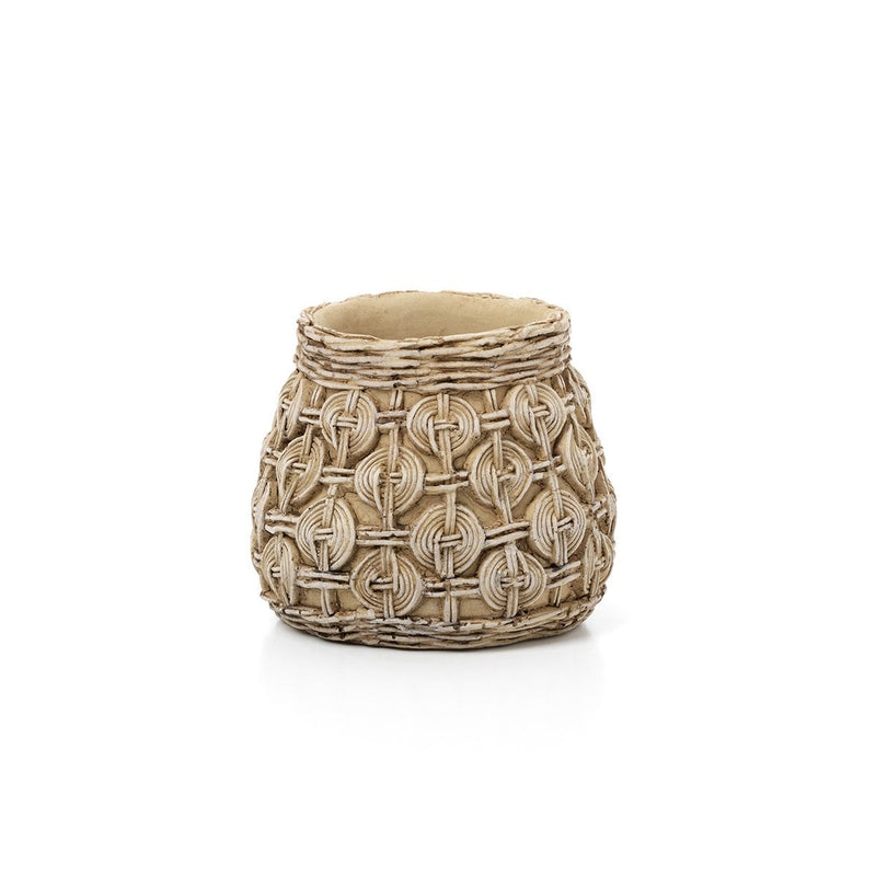 Pflanzgefäß The Knot – Beton, Größe M, in Neutral, erdig