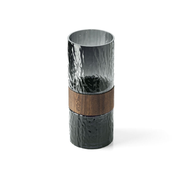 Vase Wood You Be Mine – Glas & Holz, Größe L