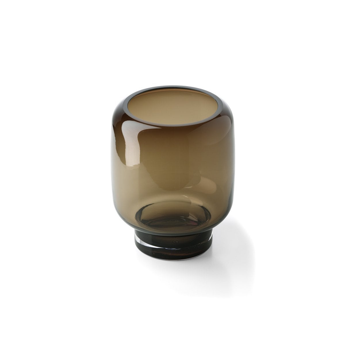 Vase Smoky Cube – Detailaufnahme der Oberfläche
