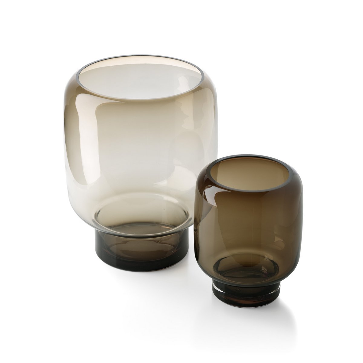 Vase Smoky Cube – seitliche Ansicht