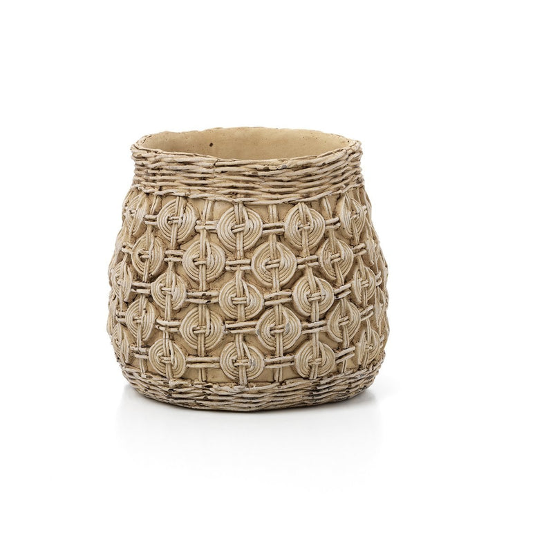Pflanzgefäß The Knot – Beton, Größe L, in Neutral, erdig