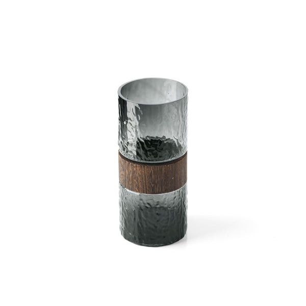 Vase Wood You Be Mine – Glas & Holz, Größe M