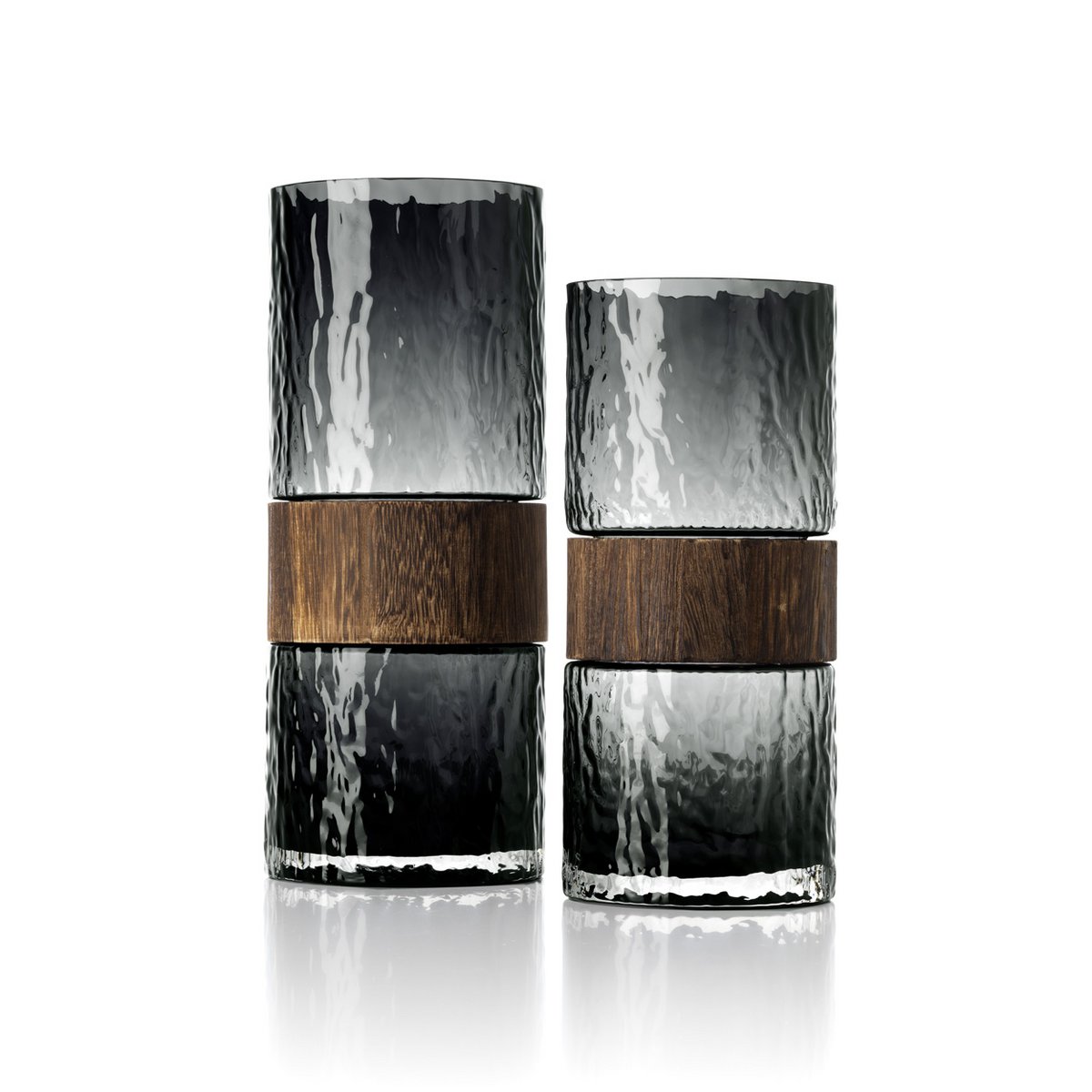 Vase Wood You Be Mine – im Wohnraum arrangiert
