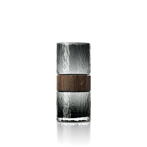 Vase Wood You Be Mine – Glas & Holz, Größe M