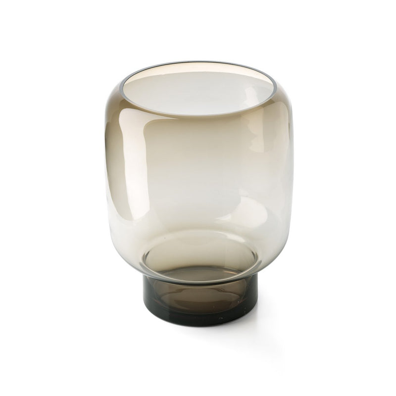 Vase Smoky Cube – Detailaufnahme der Oberfläche